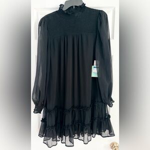 NEW CeCe Black Long Sleeve Dress